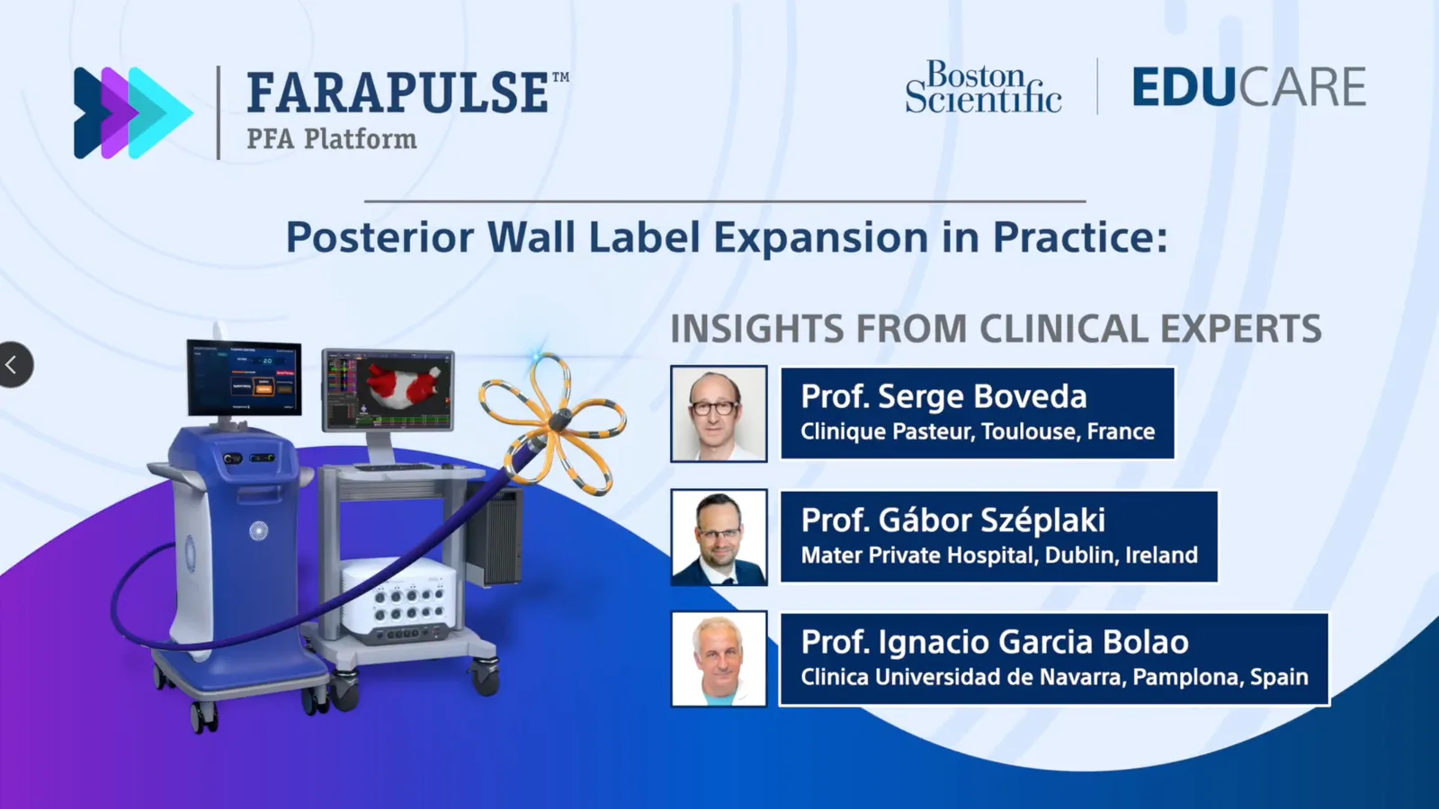 Title slide from the three-professor panel discussion.
